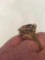 6.5 dwt unmarked 14k gold ring with large gemstone