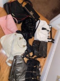 1 lot of purses, Steve Madden, Fossil, Liz Claiborne, and more