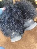 Black UGG boots with fur size 8