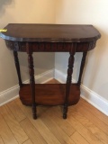 2 tiered table wooden antique