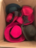 Box of ladies hats