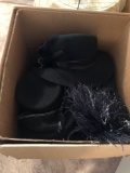 Large box of ladies hats
