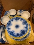 1 box new wharf pottery porcelain dishes