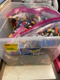 1 tote full of Legos, name brand Legos