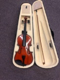 Cecilio violin in case with bow
