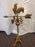 Rooster weathervane on stand