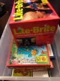 Lite Brite and board games