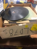 Two boxes of record LP albums
