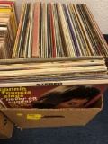 Box of record albums