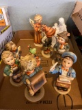 1 flat Goebel figures, made in different years