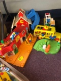 Fisher Price toy collection & Little Tikes dump truck