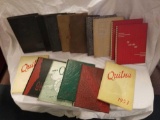 17 Shawnee high school quilna yearbooks 1927-1953