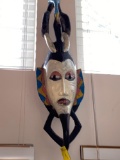 Authentic African mask, wood carved