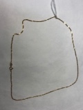 0.6 dwt marked 14k gold chain