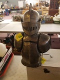 Metal knight liquor bottle holder