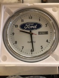 Ford battery operated wall clock with calendar