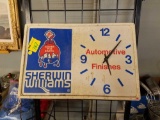 Sherwin Williams lighted clock