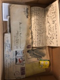 Vintage correspondence paper