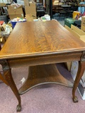 Claw foot antique table or desk