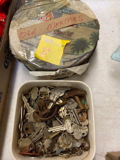 Old marbles and old keys