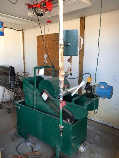 Willsie vegetable washers/scrubber w/ 220-lb. electric hoist