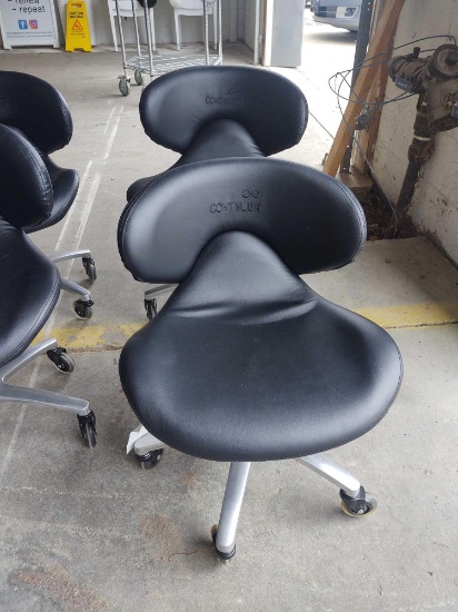 2 Continuum Rolling Pedicure Technician Chairs