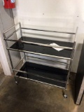 Two-tier chrome cart