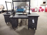 Collins Custom Vented Nail Technician Station w/ removable Barrier