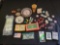 Las Vegas casino lot (playing cards, dice, chips, ashtrays, matches, belt buckles)