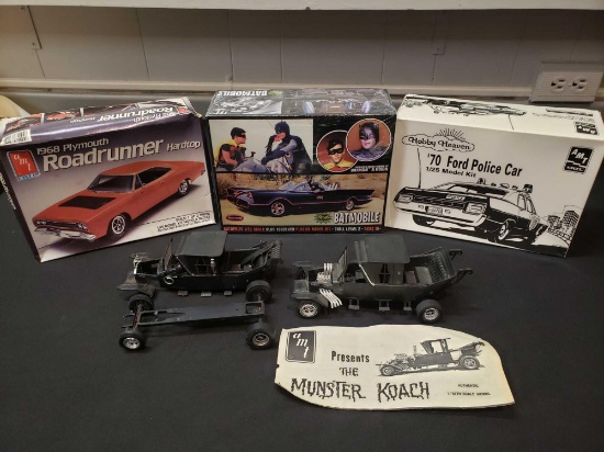 Munster Koach, Batmobile kits, model kits