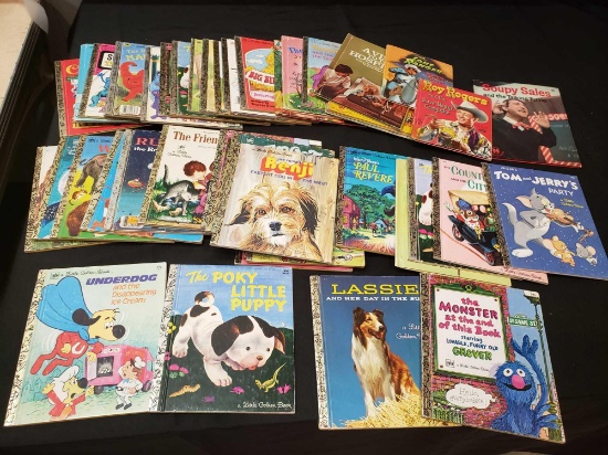 Little Golden Books (Sesame Street, Tom and Jerry, Lassie, Underdog, Lone Ranger, Roy Rogers)