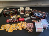 NASCAR collectible lot (diecast cars, and pins)