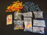 Plastic playset figures and cereal premiums