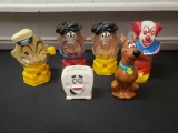 Gumball machines includes Bozo, Fred Flinstone, Scooby Doo