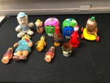 Flintstones, Casper the Ghost, Magilla Gorilla, M&M Jars, Bubble Bath Bottles