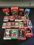 Hallmark Keepsake ornaments (Popeye, Marilyn Monroe, Superman)