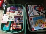 Two totes full of paperback books