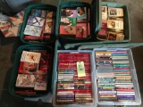 6 totes of paper back novels