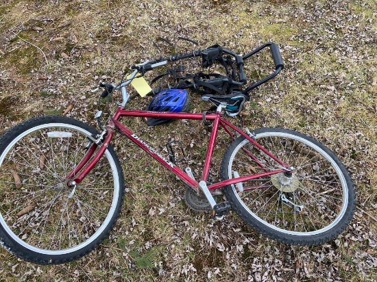 Diamondback Bicycle, Helmet, Bike Rack