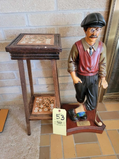 Golf Statue, Side Table