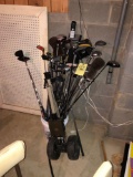 Golf Clubs and Caddy