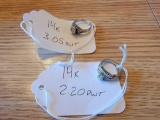 (2) Rings Marked 14K