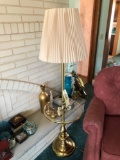 Floor Lamp with Glass Tier