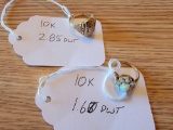 (2) Rings Marked 10K