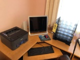 Sony Computer Monitor, Brother Printer, Desk Items