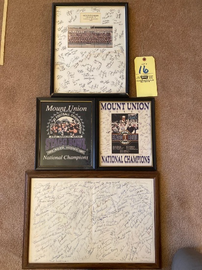 Mount union football team signatures