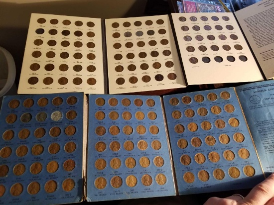2 Lincoln cent books, full