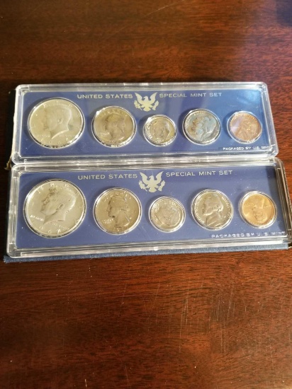 1966 and '67 special mint sets, bid x 2