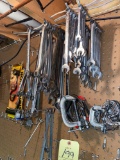 Loads of wrenches and C clamps