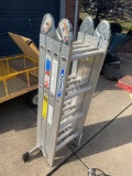 Werner aluminum folding ladder